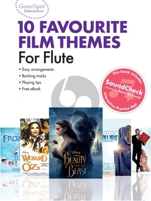 Guest Spot Interactive: 10 Favourite Film Themes for Flute (Book with Audio online)