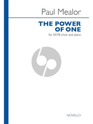 Mealor The Power of One SATB-Piano