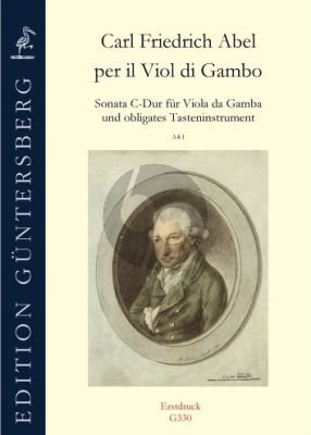 Abel Sonata C-major Viola da gamba and obbligato Keyboard (edited by Thomas Fritzsch and Günter von Zadow)