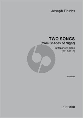 Phibbs 2 Songs (from Shades of Night) Tenor-Piano
