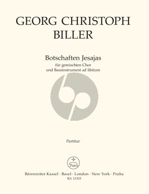 Biller Botschaften Jesajas for Mixed Choir (SSAATTBB) and Bass Instrument ad libitum