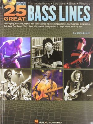 Letsch 25 Great Bass Lines - Transcriptions-Lessons-Bios and Photos (Bk-Cd)