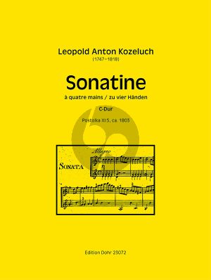 Kozeluch Sonatine à quatre mains [C-Dur] Postolka XI:5 (c.1803) (Christoph Dohr)
