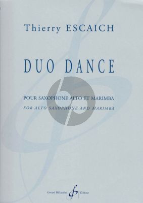 Escaich Duo Dance Alto Saxophone and Marimba