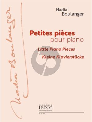 Boulanger Petites Pièces pour Piano