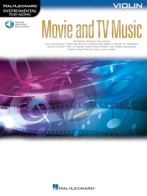 Movie and TV Music for Violin (Instrumental Play-Along) (Book with Audio online)