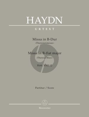 Haydn Missa B-Dur Hob. XXII:12 "Theresienmesse" (Soli-Chor-Orchester) (Partitur Barenreiter-Urtext)