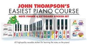 John Thompson's Note Finder & Keyboard Sticker Set