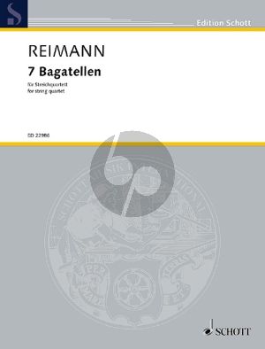 Reimann 7 Bagatellen for String Quartet (Score/Parts)
