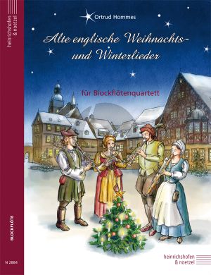 Hommes Alte englische Weihnachts- und Winterlieder 4 Blockflöten (SATB) (Part./Stimmen)