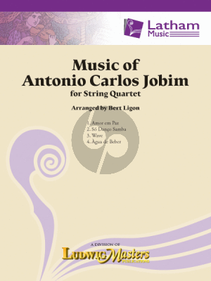 Music of Antonio Carlos Jobim for String Quartet (Score/Parts) (transcr. by Bert Ligon)