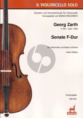 Zarth Sonate F-dur Violoncello-Bc (Markus Möllenbeck)