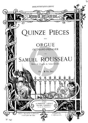 Rousseau 15 Stucke Vol.1 Orgel