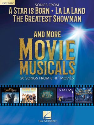 Songs from A Star Is Born-The Greatest Showman-La La Land and More Movie Musicals (Easy Piano)