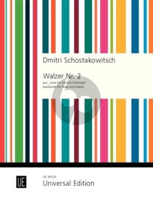 Shostakovich Walzer No. 2 aus „Suite für Varieté-Orchester“ für Flöte und Klavier (arr. Rien de Reede und Bert Mooiman)