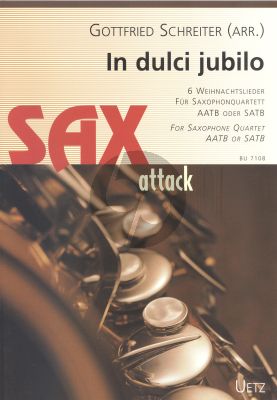 In dulci jubilo 4 Saxophone (AATB/SATB) (Part./Stimmen) (arr. Gottfried Schreiter)