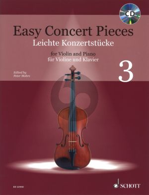 Easy Concert Pieces Volume 3 for Violin and Piano with Cd