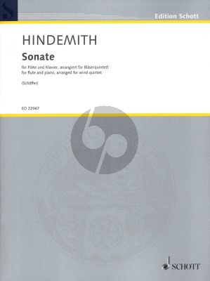 Hindemith Sonate for flute and piano arranged for Wind Quintet