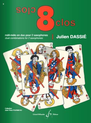 Dassie 8 Clos Meli-Melo pour 2 Saxophones (duet combinations for 2 saxophones)