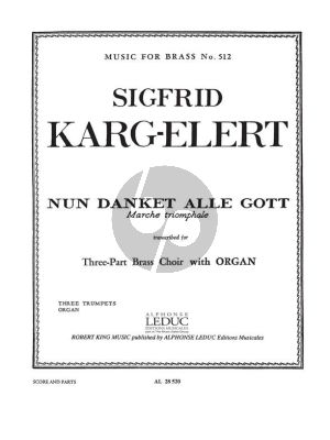 Nun danket alle Gott 3 Trumpets and Organ