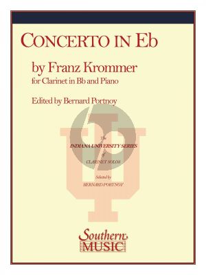 Krommer Concerto E-flat major Op.36 Clarinet and Piano (edited by Bernard Portnoy)