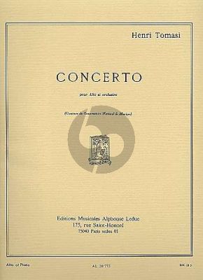 Tomasi Concerto Viola et Orchestre (piano reduction)