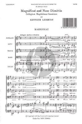 Leighton Magnificat And Nunc Dimittis (Magdalen Service) (SATB and Organ)