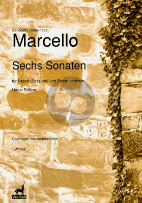 Marcello 6 Sonaten Bassoon or Trombone & B.C.
