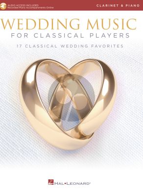 Wedding Music for Classical Players – Clarinet and Piano (Book with Audio online)