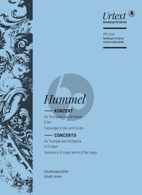 Hummel Concerto E-major Trumpet-Orchestra Study Score (edited by Michael Kube)