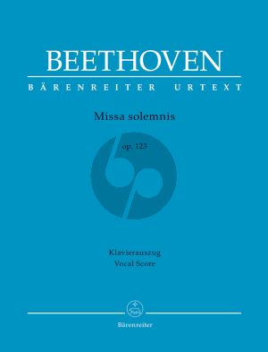 Beethoven Missa solemnis Opus 123 Soli-Choir-Orchestra (Vocal Score) (Barry Cooper)