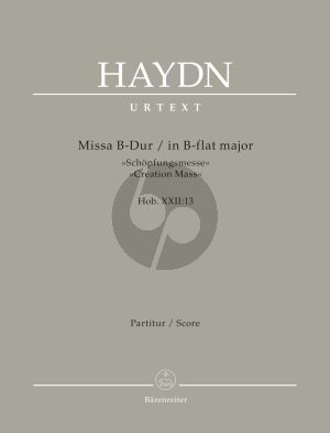 Haydn Schopfungsmesse Hob.XXII:13 Soli-Choir-Orchestra (Full Score) (Irmgard Becker-Glauch)