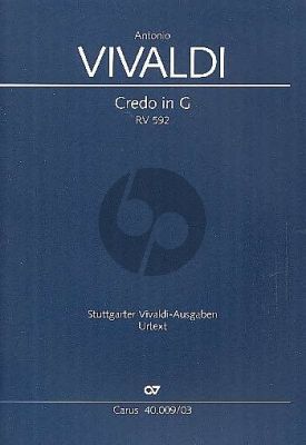 Vivaldi Credo G-dur RV 592 Soli SA-SATB- [Ob]-2 Vi.-2 Va.-Bc (Klavierauszug) (Gregory Pysh)