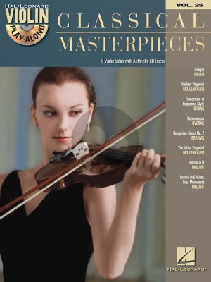 Classical Masterpieces for Violin (Violin Play-Along Series Vol. 25) (Book with Audio online)