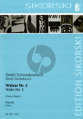 Shostakovich Walzer No.2 (Second Waltz) Klavier (aus der Suite Nr. 2 für Jazz-Orchester) (arr. Florian Noack)