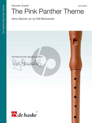 Mancini The Pink Panther Theme 4 Recorders (SATB) (Score/Parts) (transcr. Ralf Bienioschek)