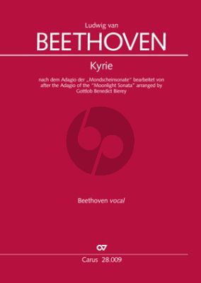 Beethoven Kyrie nach dem Adagio der "Mondscheinsonate" (SATB-orchestra Full Score) (arr. Gottlob Benedict Bierey)