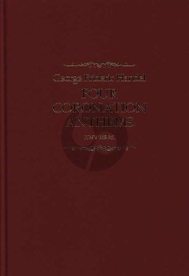 Handel 4 Coronation Anthems HWV 258-261 SATB and Orchestra Full score (edited by Clifford Bartlett)