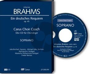 Brahms Ein deutsches Requiem Op. 45 Alt Chorstimme CD (Carus Choir Coach)