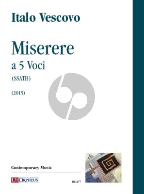 Vescovo Miserere a 5 Voci SSATB