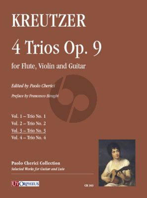 Kreutzer 4 Trios Op. 9 Vol. 3: Trio No. 3 for Flute-Violin and Guitar