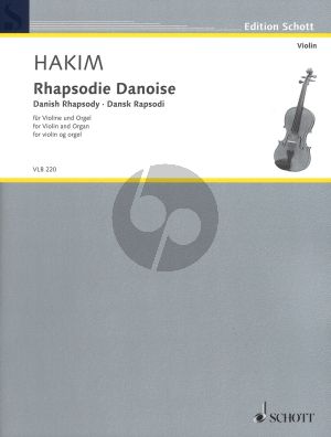 Hakim Rhapsodie Danoise Violin and Organ