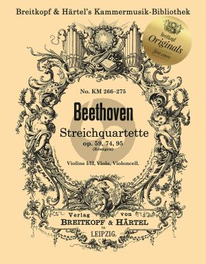 Beethoven Streichquartette Op. 59, Op. 74, and Op. 95 (Stimmen) (Engelbert Rontgen)