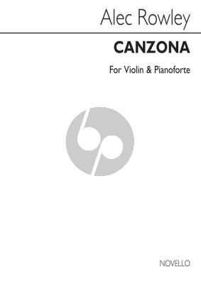 Rowley Canzona for Violin and Piano