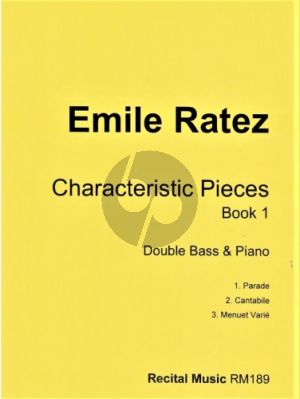 Ratez Characteristic Pieces Book 1 Op. 46 Double Bass and Piano