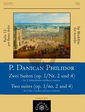 Danican-Philidor 2 Suiten (Op. 1 / No. 2 und 4) 2 Altblockflöten und Bc (Part./Stimmen) (Ulrich Thieme)