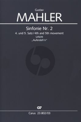 Mahler Symphonie No. 2 4. und 5. Satz SA soli -SATB (teils geteilt) - Klavier (Nicholas Kok)