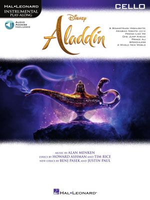 Menken Aladdin for Cello (Instrumental Play-Along) (Book with Audio online)