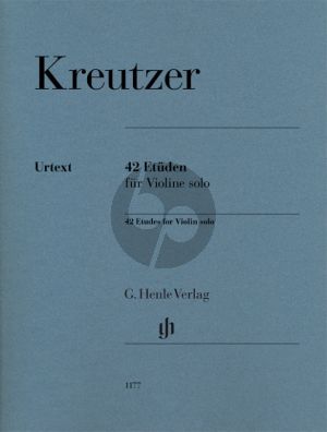 Kreutzer 42 Etuden Violine Solo (Henle-Urtext) (editor Norbert Gretsch and practical comments Ingolf Turban)