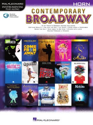 Contemporary Broadway Instrumental Play-Along for Horn (Book with Audio online)